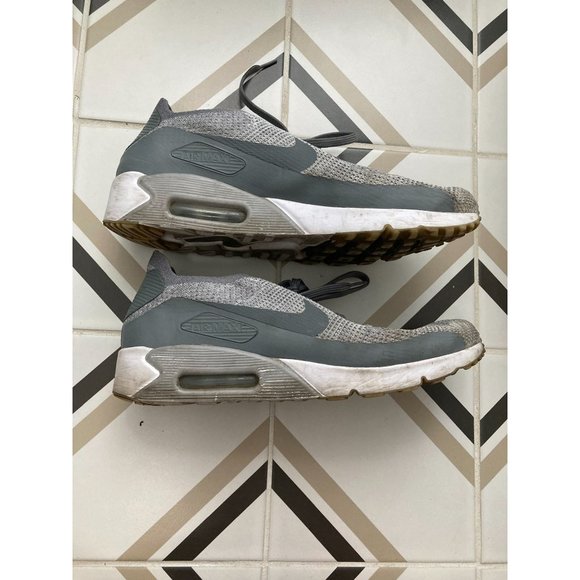 Nike Men\'s Air Max 90 Ultra 2.0 Flyknit Running Shoe, Gray, Size 13, Pre-Owned main image 4